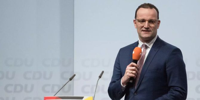 Jens Spahn an einer Veranstlatung der CDU.