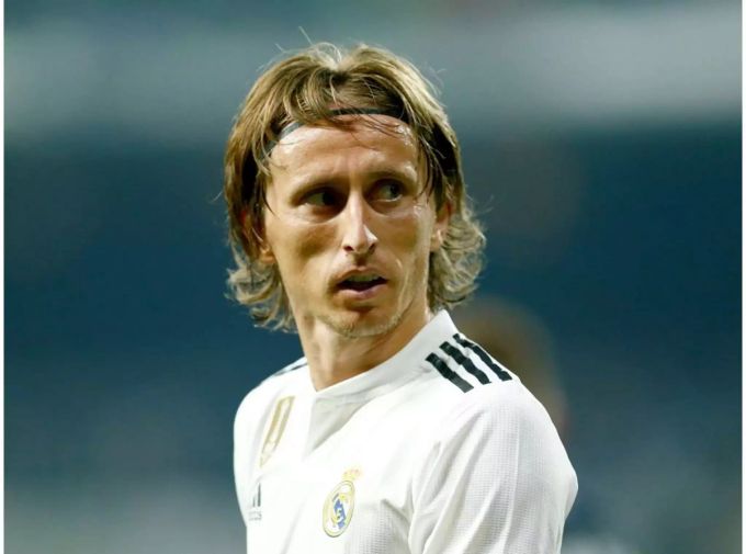 Der Fussballer Luka Modric bei einem Spiel.