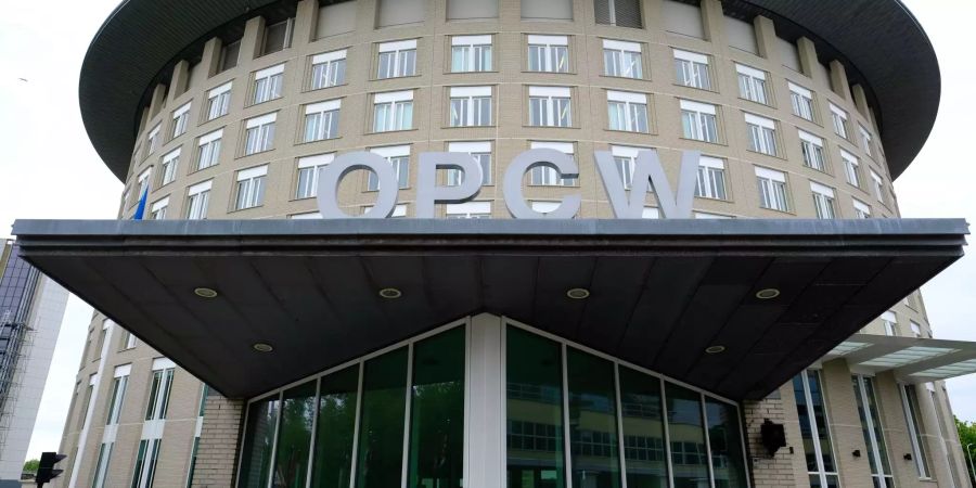 Der Hauptsitz der Organisation für das Verbot von Chemiewaffen (OPCW) in Den Haag (NL).