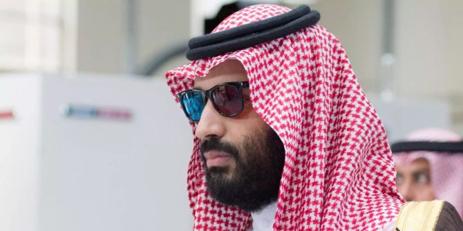 Mohammad bin Salman, Kronprinz von Saudi-Arabien, bei einem Besuch im «King Abdulaziz City for Science and Technology» Zentrum.