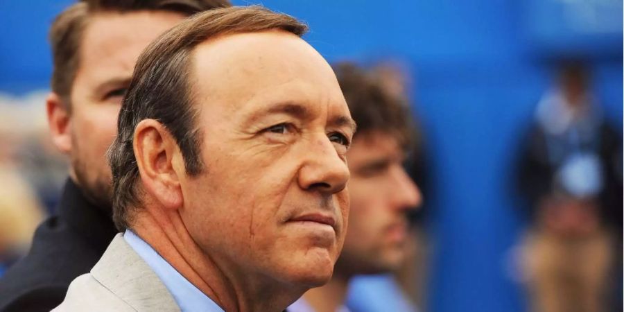 Kevin Spacey schaut in 2013 ein Tennis-Match in London.