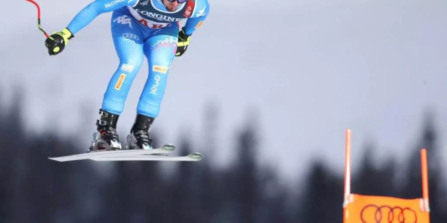 Dominik Paris aus Italien liegt nach der Abfahrt bei der WM-Kombination in Führung. Foto: Expa/Johann Groder/APA