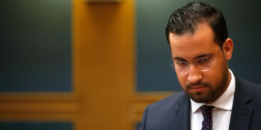 Alexandre Benalla im Senat.