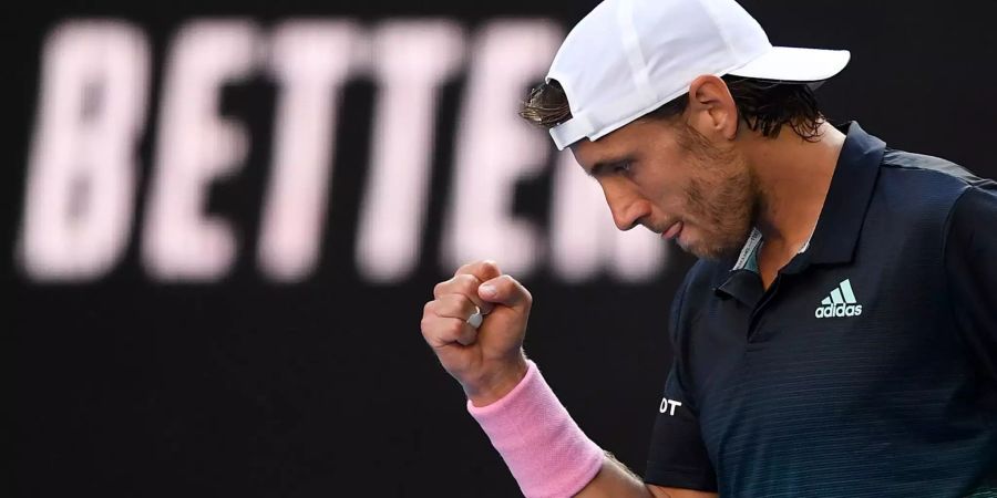 Lucas Pouille, Tennisspieler, in Melbourne