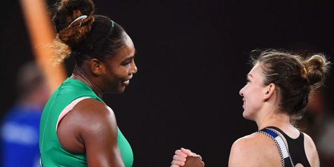 Serena Williams und Simona Halep an den Australien Open.