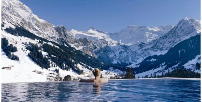 Pool in Adelboden.