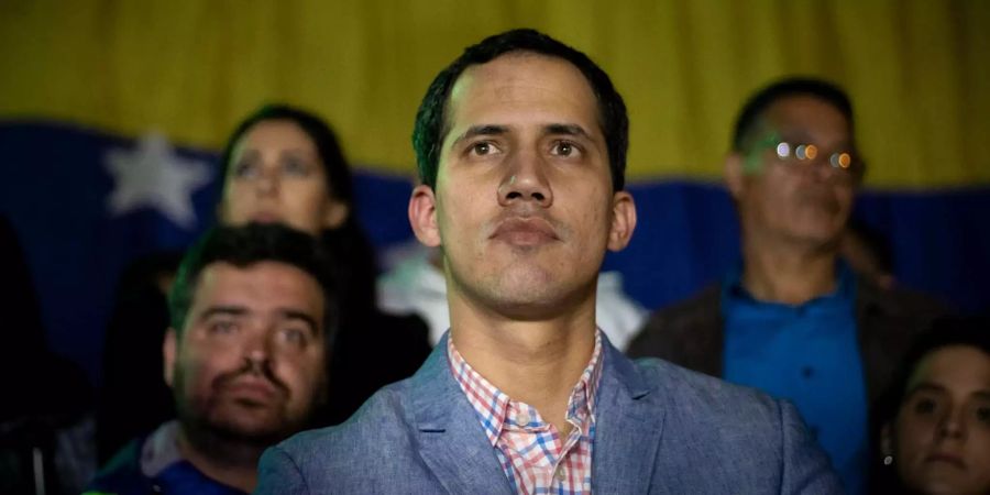 Juan Guaidó bei Demo