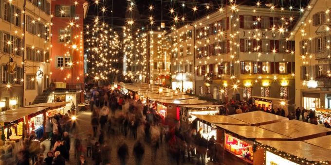 Der Christkindlimärt in Rapperswil-Jona. Rapperswil-Jona