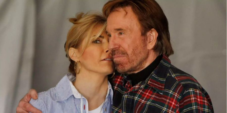 Chuck Norris und seine Frau Gena 2008.