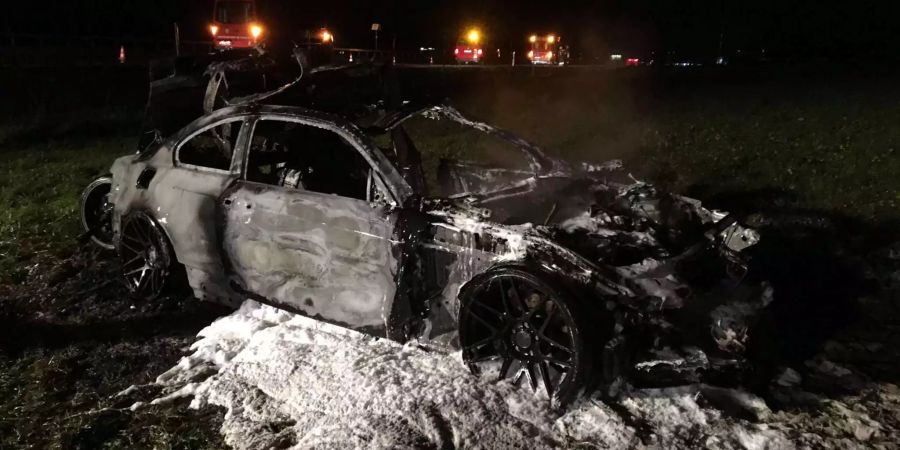 Totalschaden beim Unfallfahrzeug.