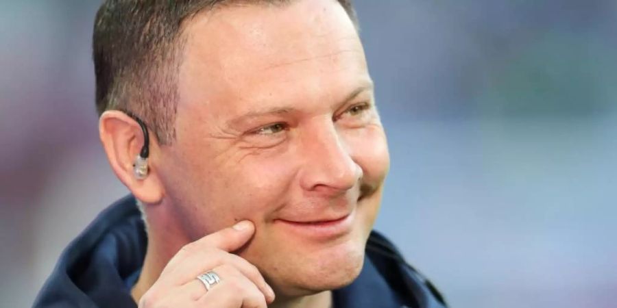 Berlins Trainer Pál Dárdai wollte nach der höchsten Niederlage als Trainer von Hertha BSC nicht viel reden. Foto: Jan Woitas/dpa
