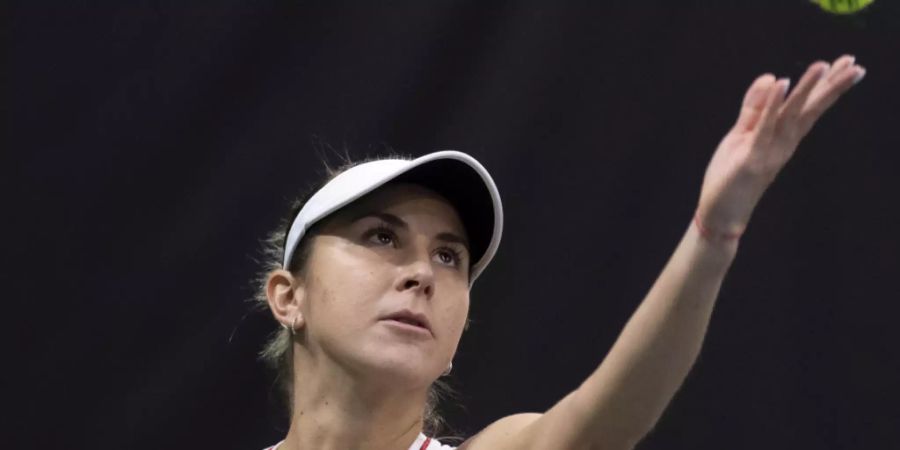 Belinda Bencic steht am WTA-Turnier in Dubai in der 2. Runde