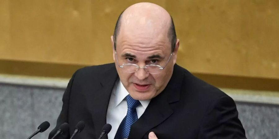 Der neue Regierungschef Michael Mischustin in der Duma