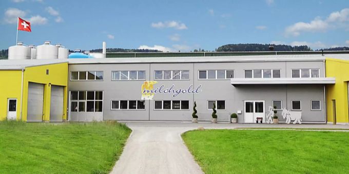 Das Gebäude der Milchgold Käse AG. milchgold handels ag
