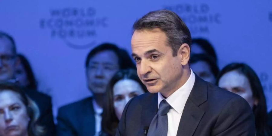 Für den griechischen Premierminister Kyriakos Mitsotakis ist der Flüchtlingspakt gestorben. Foto: Faruk Pinjo/World Economic Forum/dpa