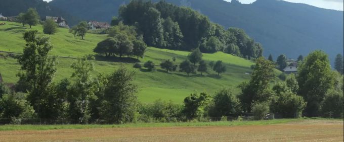 Die Aussicht auf die Ziegelhütte lässt sich sehen. Balsthal Gemeinde Thal-Gäu