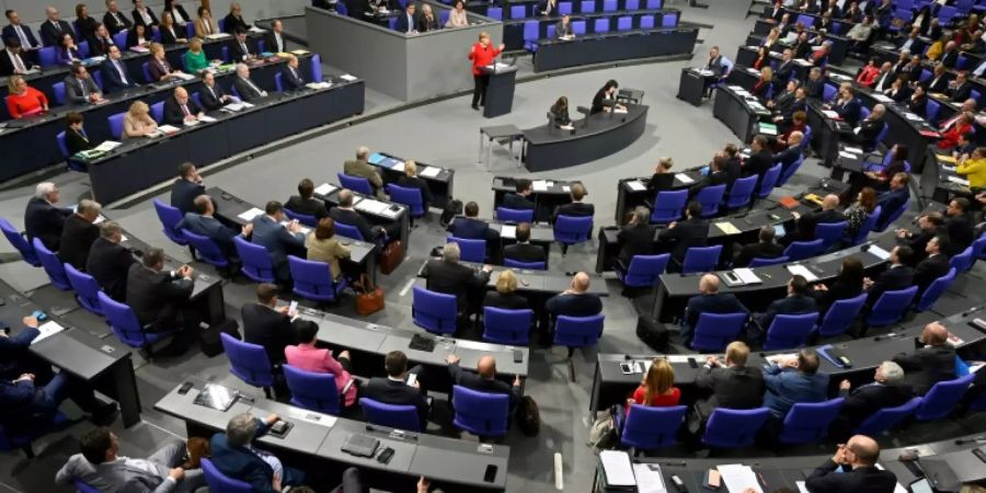 Das Plenum des Bundestags