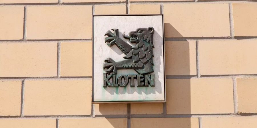 Das Stadtwappen der Gemeinde Kloten.