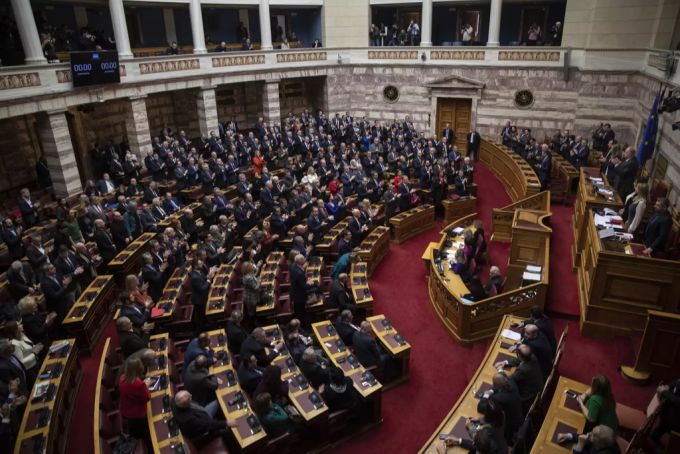 Das griechische Parlament. (Archivbild) griechisches parlament