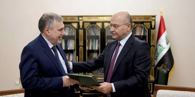 Präsident Saleh (r.) mit Allawi Präsident Saleh (r.) mit Allawi