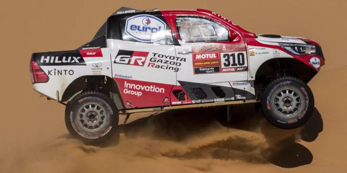 Fernando Alonso und Marc Coma verloren auf der neunten Dakar-Etappe einiges an Zeit. Fernando Alonso Rally Dakar