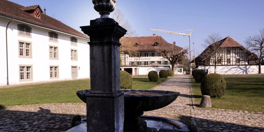 Blick auf Fraubrunnen vom Schloss aus.