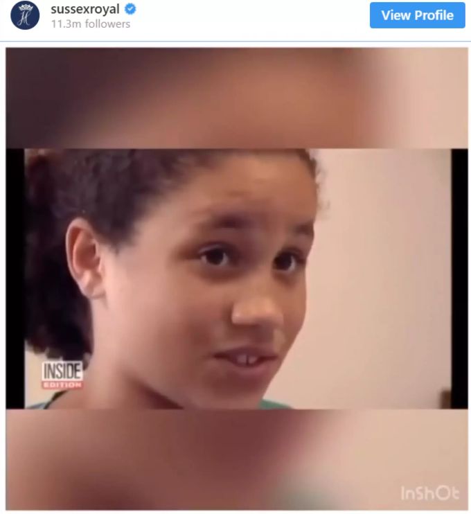So sah Meghan Markle als kleines Mädchen aus. Meghan Markle
