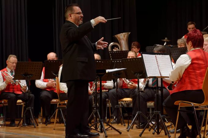 MG Oberkulm beim Konzert. MG Oberkulm