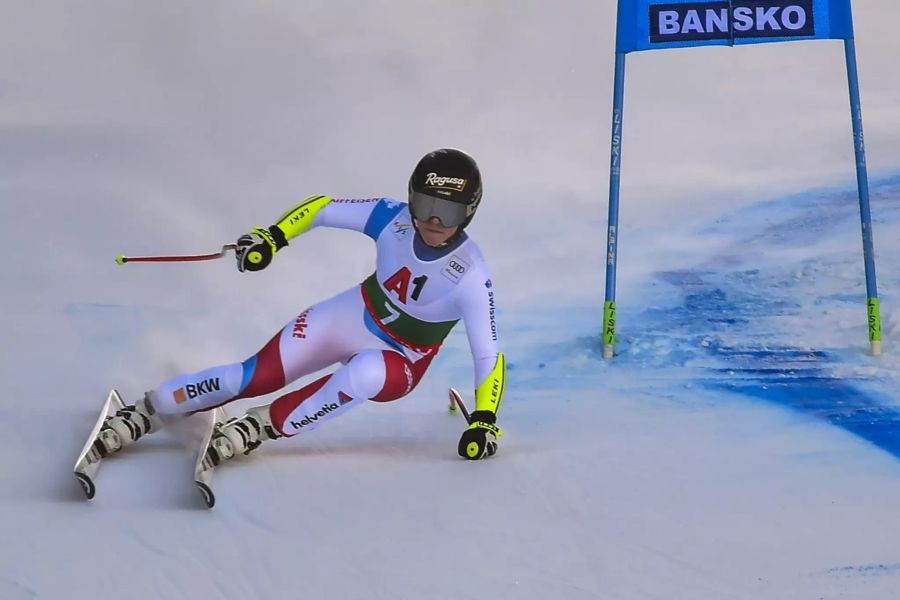 Lara Gut-Behrami rast in Bansko als Dritte wieder auf das Weltcup-Podest.