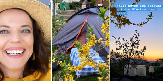Mona Vetsch campt über Ostern wegen des Coronavirus im Schrebergarten – mit ungeahnten Folgen. mona vetsch ostern