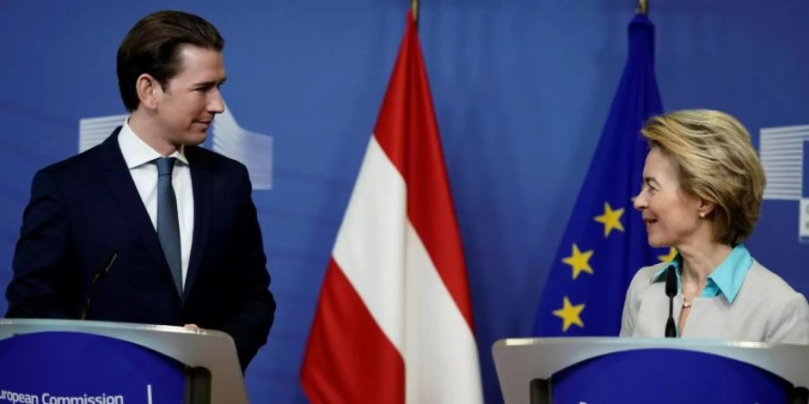 Kanzler Kurz und Kommissionschefin von der Leyen