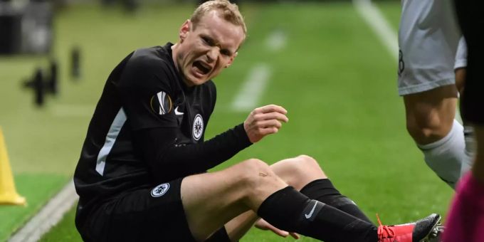 Sebastian Rode im Spiel gegen den FC Basel in der Europa League. Sebastian Rode