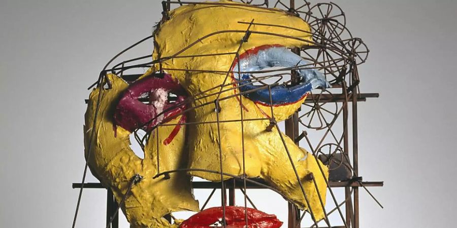 Im Aargauer Kunsthaus zu sehen: Sie Skulptur «Le Cyclop – La Tête» von Jean Tinguely und Niki de Saint Phalle.