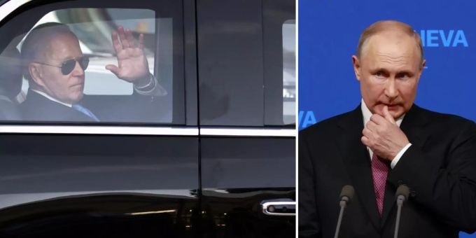 Super-Autos - Biden transportierte Blut-Reserven, Putin kam im «U-Boot»