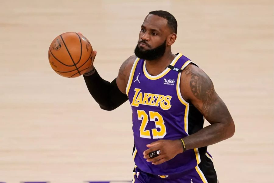 LeBron James belegt mit rund 88,5 Millionen den fünften Platz im Ranking.