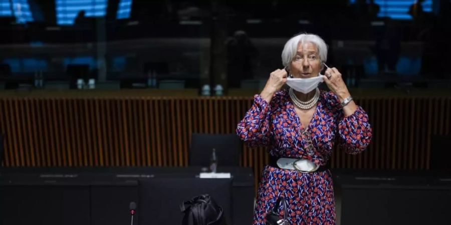 Christine Lagarde machte einmal mehr deutlich, dass die EZB den jüngsten Anstieg der Inflation als vorübergehend ansieht. Foto: Francisco Seco/AP Pool/dpa