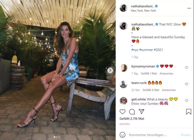 Model Nathalia Soliani schäumt vor Wut. nathalia