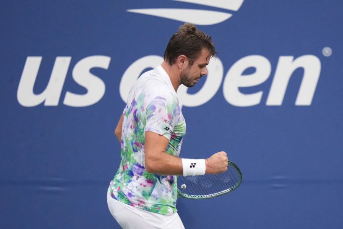 Stan Wawrinka im Einsatz an den US Open. Stan Wawrinka