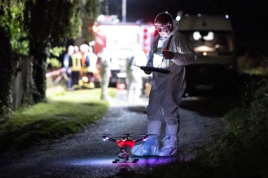 Bei der Suche nach der vermissten 14-Jährigen wurde auch eine Drohne eingesetzt.