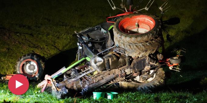 Unfall in Egg SZ - Landwirt (44) wird von Traktor überrollt