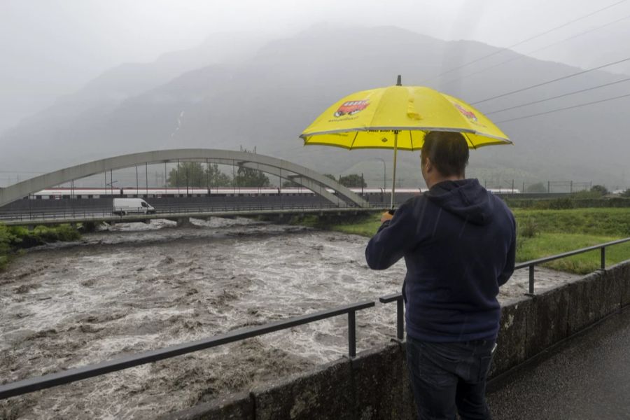 Am Wochenende zog ein heftiges Unwetter über die Schweiz.