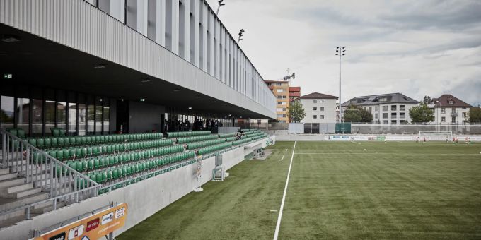 Das Stadion Kleinfeld in Kriens, Heimat des SC Kriens. - Kriens Das Stadion Kleinfeld in Kriens, Heimat des SC Kriens. - Kriens