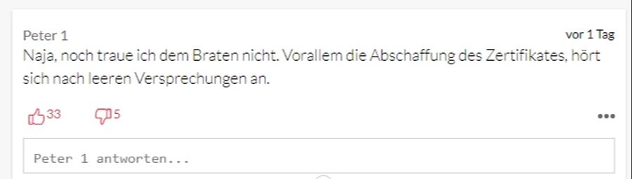 Nicht alle trauen dem Bundesrat, die Versprechen zu halten.