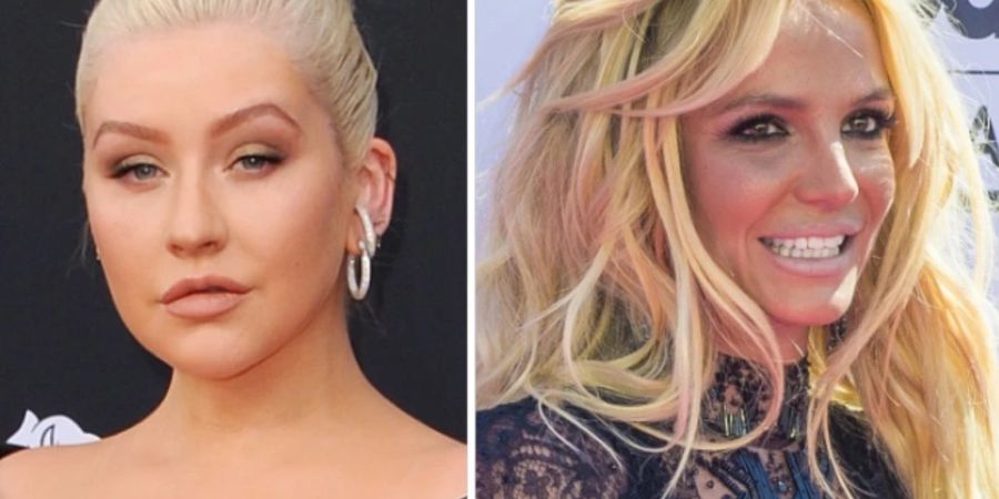 Christina Aguilera (li.) will Britney Spears unterstützen.