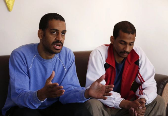 Die beiden der «Beatles»-Zelle angehörigen Dschihadisten El Shafee Elsheikh und Alexanda Amon Kotey. Dschihadisten Beatles