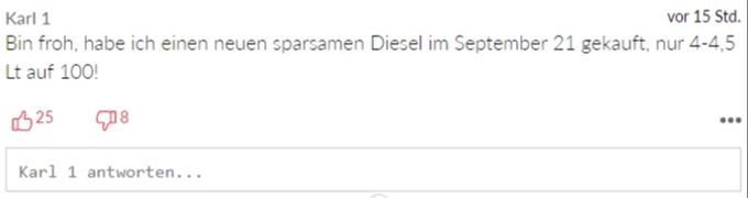 Benzin Preise Leser-Kommentare