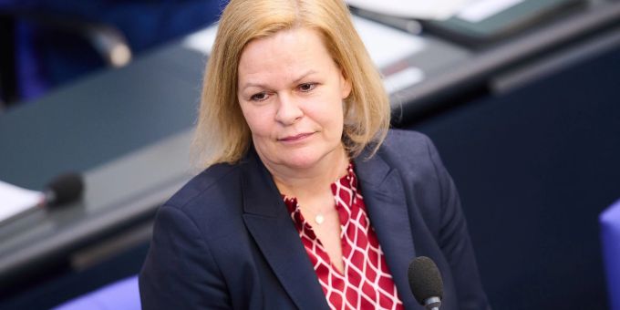 «Es geht um ein solidarisches Verteilsystem»: Bundesinnenministerin Nancy Faeser. «Es geht um ein solidarisches Verteilsystem»: Bundesinnenministerin Nancy Faeser.