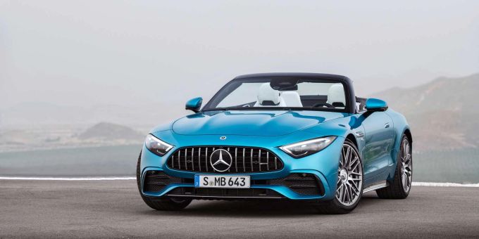 Der Mercedes-AMG SL 43 überrascht mit nur vier Zylindern Mercedes-AMG SL 43