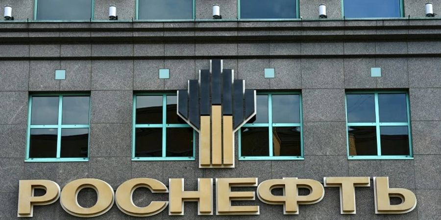 Rosneft-Logo in Moskau