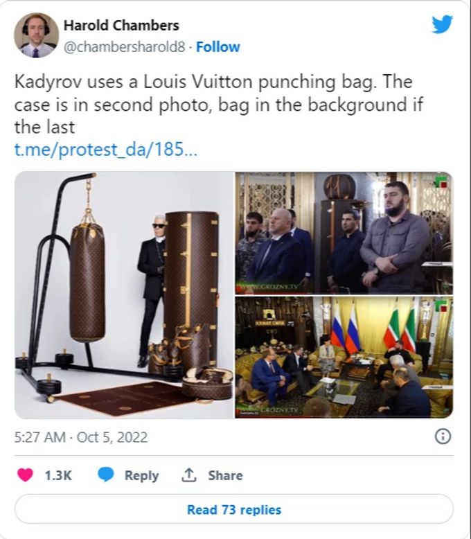 Kadyrow protzt mit Luxus-Uniform von Louis Vuitton